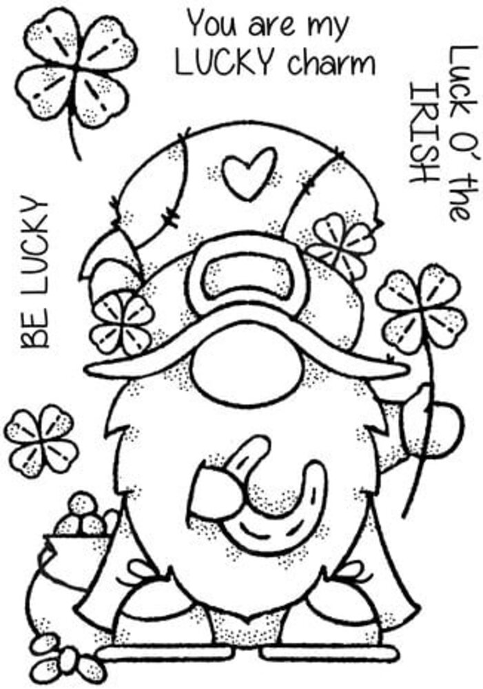 Woodware Lucky Gnome Clear Stamps (FRS1028) Woodware Lucky Gnome Clear Stamps (FRS1028)