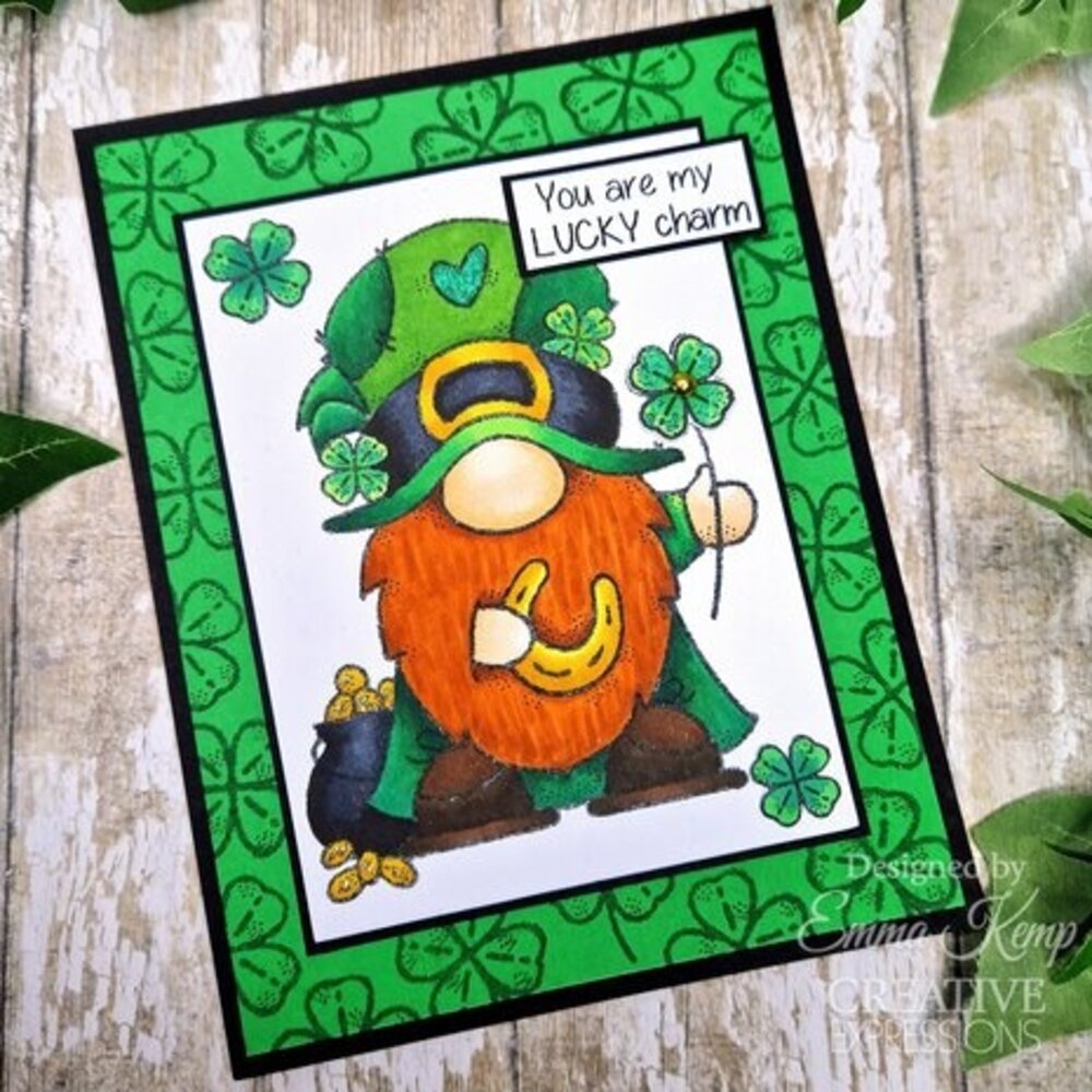 Woodware Lucky Gnome Clear Stamps (FRS1028) Woodware Lucky Gnome Clear Stamps (FRS1028)