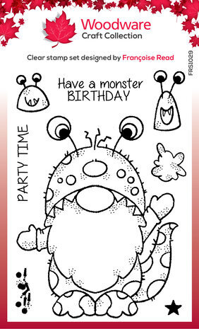Woodware Monster Gnome Clear Stamps (FRS1029)