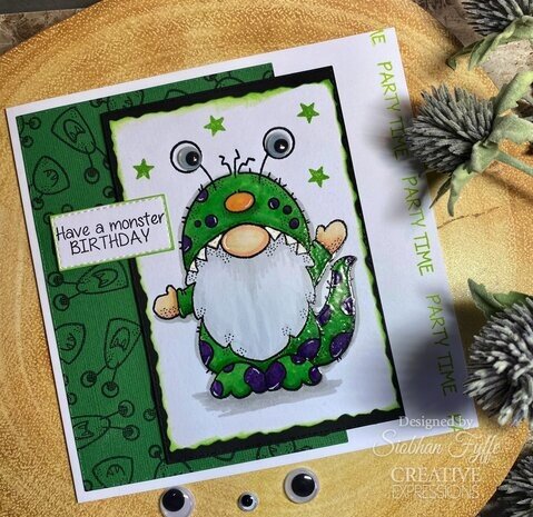 Woodware Monster Gnome Clear Stamps (FRS1029)