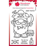 Woodware Pirate Gnome Clear Stamps (FRS1030)