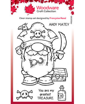 Woodware Pirate Gnome Clear Stamps (FRS1030)