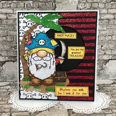 Woodware Pirate Gnome Clear Stamps (FRS1030) Woodware Pirate Gnome Clear Stamps (FRS1030)