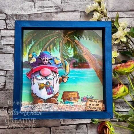 Woodware Pirate Gnome Clear Stamps (FRS1030) Woodware Pirate Gnome Clear Stamps (FRS1030)