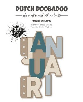 Dutch Doobadoo Dutch Planner Stencil A5 Januari (470.784.281)