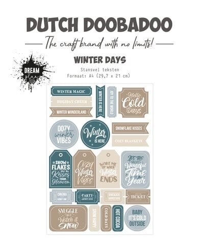 Dutch Doobadoo Dutch Label Art A4 Dream Plan Do Winter Days (474.007.023) Dutch Doobadoo Dutch Label Art A4 Dream Plan Do Winter Days (474.007.023)