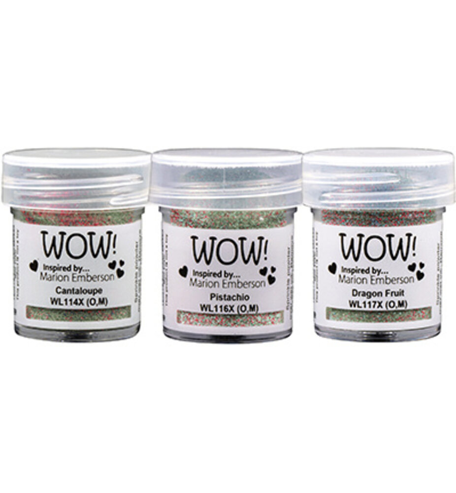 WOW! Trio's Dappled Fruit & Nut Embossing Powder Set (WOWKT089) WOW! Trio's Dappled Fruit & Nut Embossing Powder Set (WOWKT089)