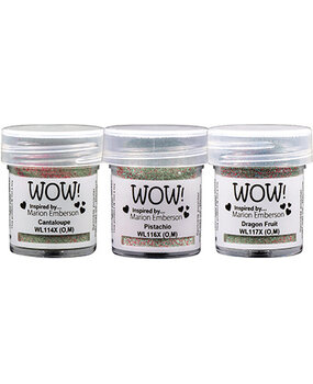 WOW! Trio's Dappled Fruit & Nut Embossing Powder Set (WOWKT089) WOW! Trio's Dappled Fruit & Nut Embossing Powder Set (WOWKT089)