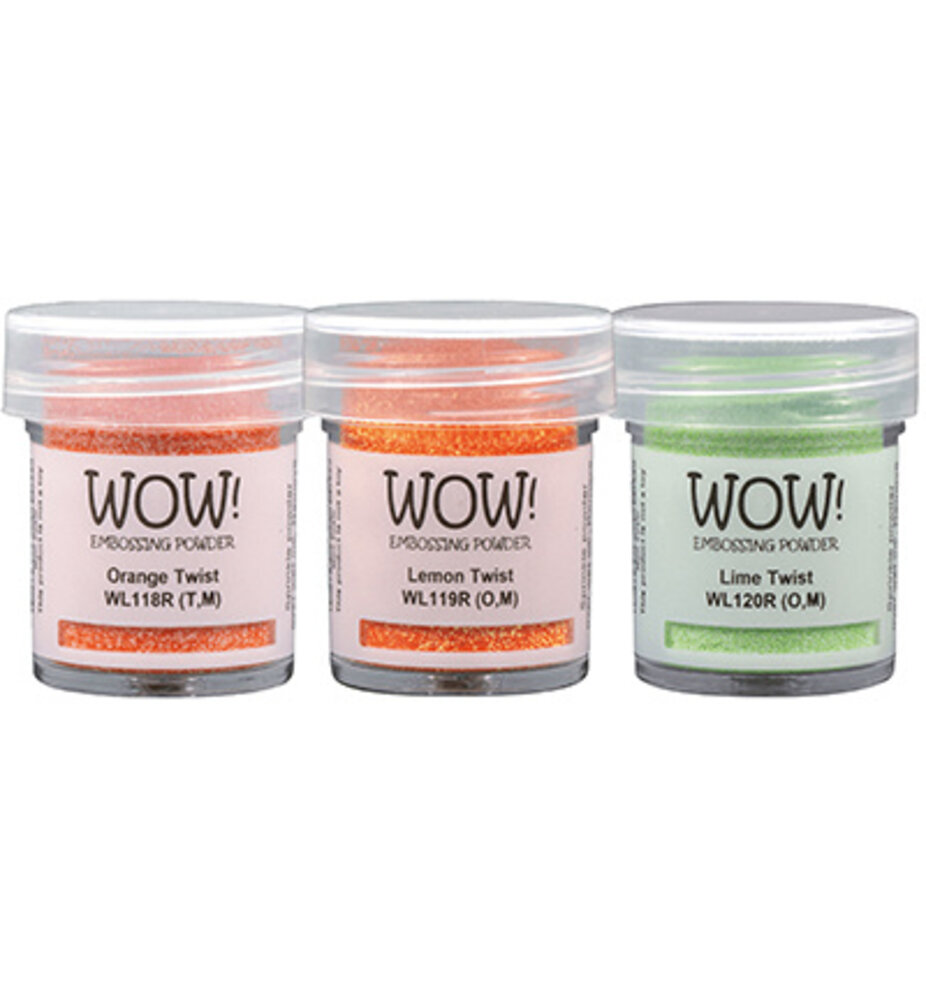 WOW! Trio's Twist & Shout Embossing Powder Set (WOWKT090) WOW! Trio's Twist & Shout Embossing Powder Set (WOWKT090)