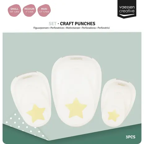 Vaessen Creative Figuurpons Set Sterren (2137-022) Vaessen Creative Figuurpons Set Sterren (2137-022)