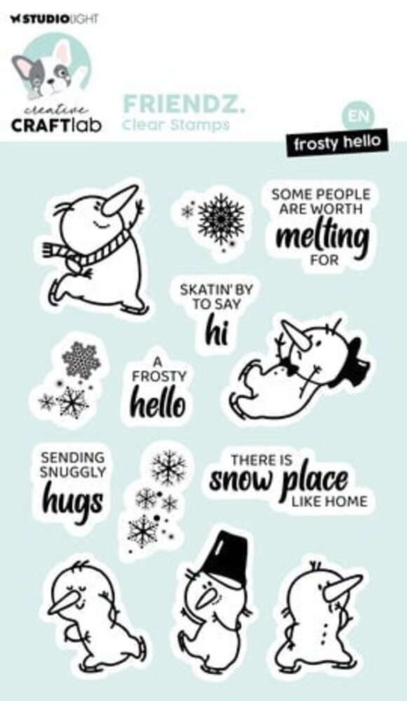 Creative Craftlab Friendz Clear Stamp Frosty Hello (CCL-FR-STAMP570) Creative Craftlab Friendz Clear Stamp Frosty Hello (CCL-FR-STAMP570)