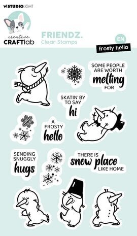 Creative Craftlab Friendz Clear Stamp Frosty Hello (CCL-FR-STAMP570) Creative Craftlab Friendz Clear Stamp Frosty Hello (CCL-FR-STAMP570)