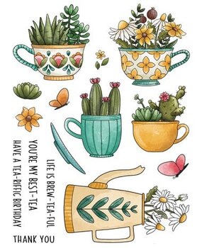 Creative Expressions Jane's Doodles Clear Stamp Set Tea-riffic (CEC1059) Creative Expressions Jane's Doodles Clear Stamp Set Tea-riffic (CEC1059)