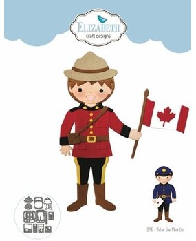 Elizabeth Craft Designs Peter the Mountie Dies (2095)