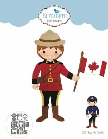 Elizabeth Craft Designs Peter the Mountie Dies (2095)