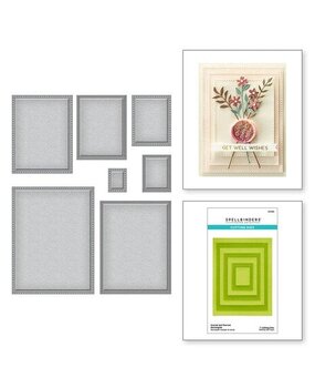 Spellbinders Scored and Pierced Rectangles Dies (S4-904)