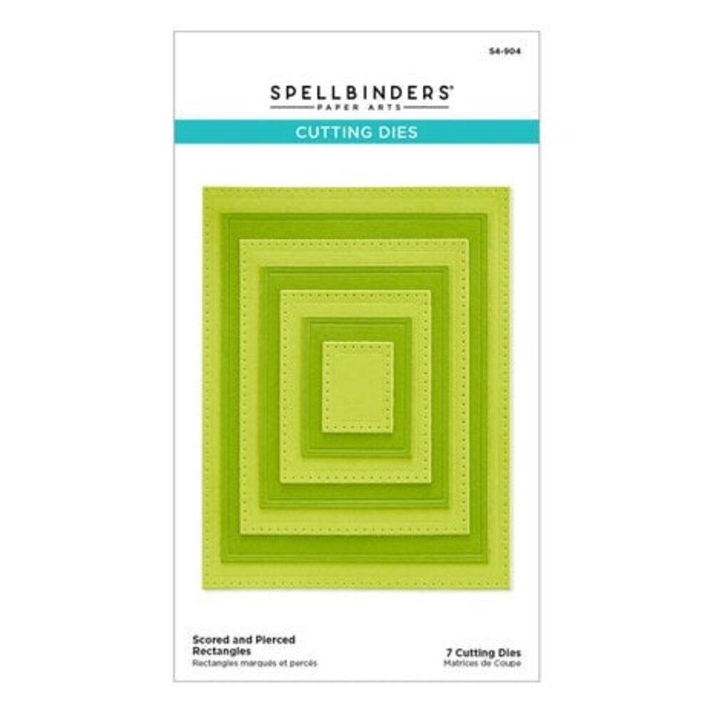 Spellbinders Scored and Pierced Rectangles Dies (S4-904)