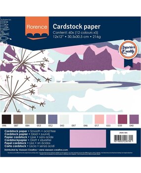Vaessen Creative Florence Winter 12x12 Inch Cardstock Paper Pack (2926-304) Vaessen Creative Florence Winter 12x12 Inch Cardstock Paper Pack (2926-304)