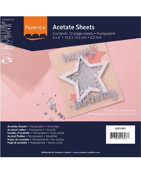 Vaessen Creative Acetate Sheets 6x6 Inch (2930-001) Vaessen Creative Acetate Sheets 6x6 Inch (2930-001)