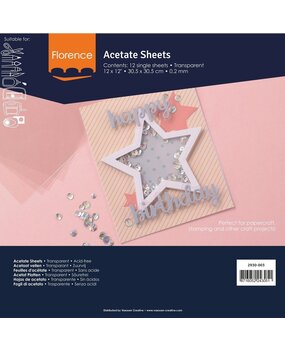 Vaessen Creative Acetate Sheets 12x12 Inch (2930-003)