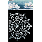Studio Light Arctic Winter Masking Stencil Icy Mandala (SL-AW-MASK252)