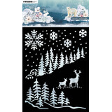 Studio Light Arctic Winter Masking Stencil Arctic Landscape (SL-AW-MASK253)
