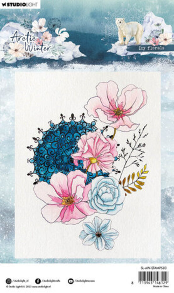 Studio Light Arctic Winter Clear Stamps Icy Florals (SL-AW-STAMP583) Studio Light Arctic Winter Clear Stamps Icy Florals (SL-AW-STAMP583)