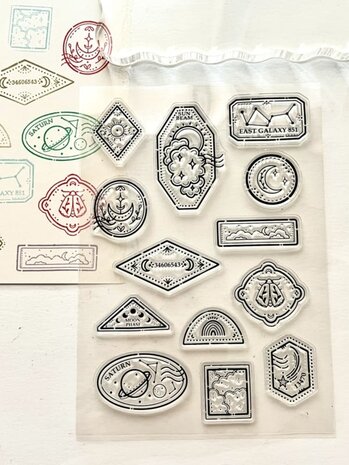 Nikki Dotti Passport Clear Stamps A6 Celestial Nikki Dotti Passport Clear Stamps A6 Celestial