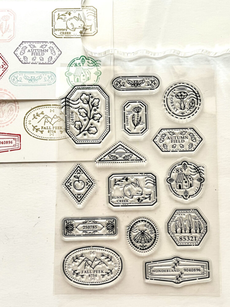 Nikki Dotti Passport Clear Stamps A6 Woodland