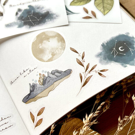 Nikki Dotti Rub-on Stickers A6 Aim for the Moon Nikki Dotti Rub-on Stickers A6 Aim for the Moon