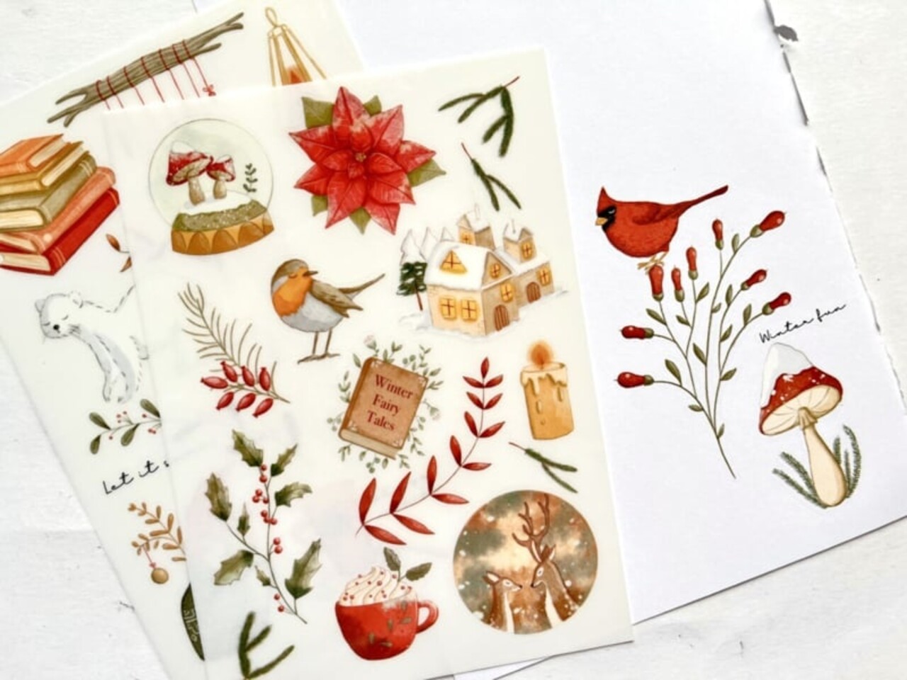 Nikki Dotti Rub-on Stickers A6 Winter Fun Nikki Dotti Rub-on Stickers A6 Winter Fun