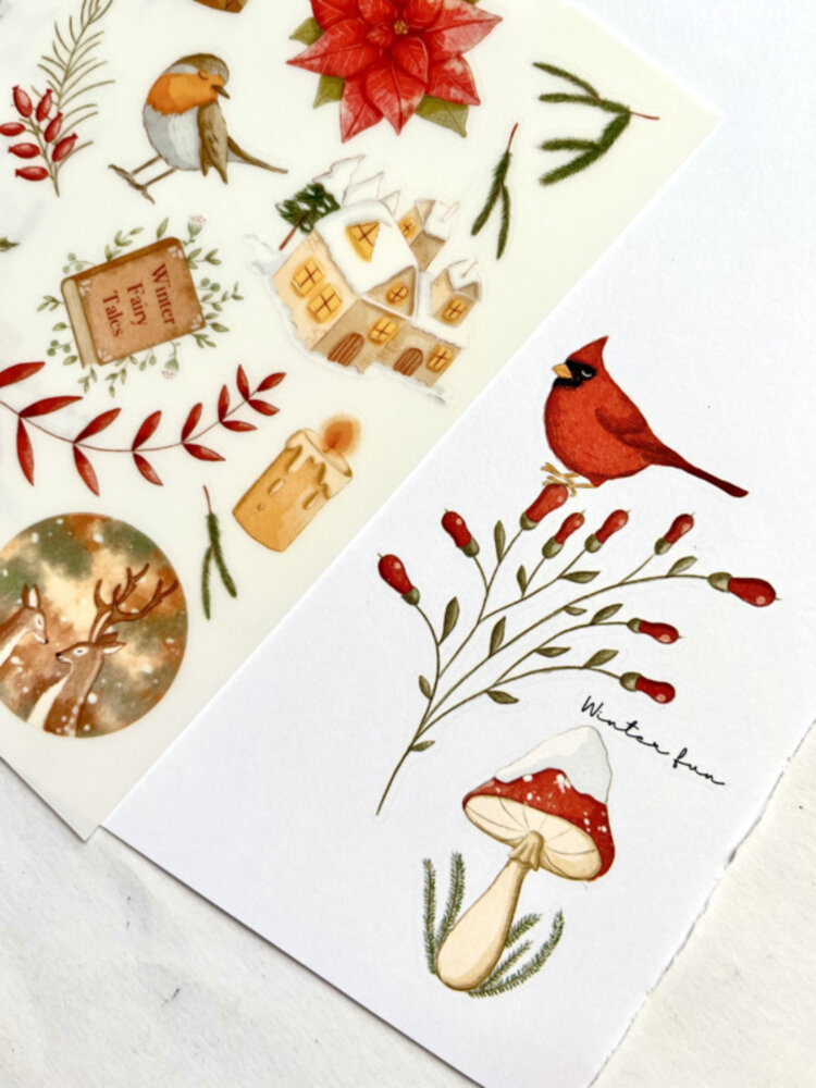 Nikki Dotti Rub-on Stickers A6 Winter Fun Nikki Dotti Rub-on Stickers A6 Winter Fun