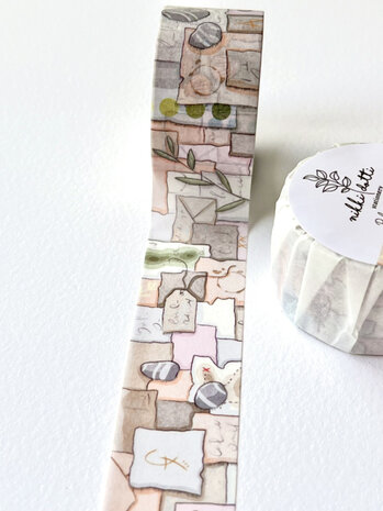 Nikki Dotti Washi Tape 25mm Pile of Paper Nikki Dotti Washi Tape 25mm Pile of Paper