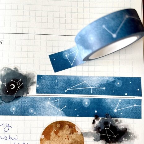 Nikki Dotti Washi Tape 15mm Galaxy
