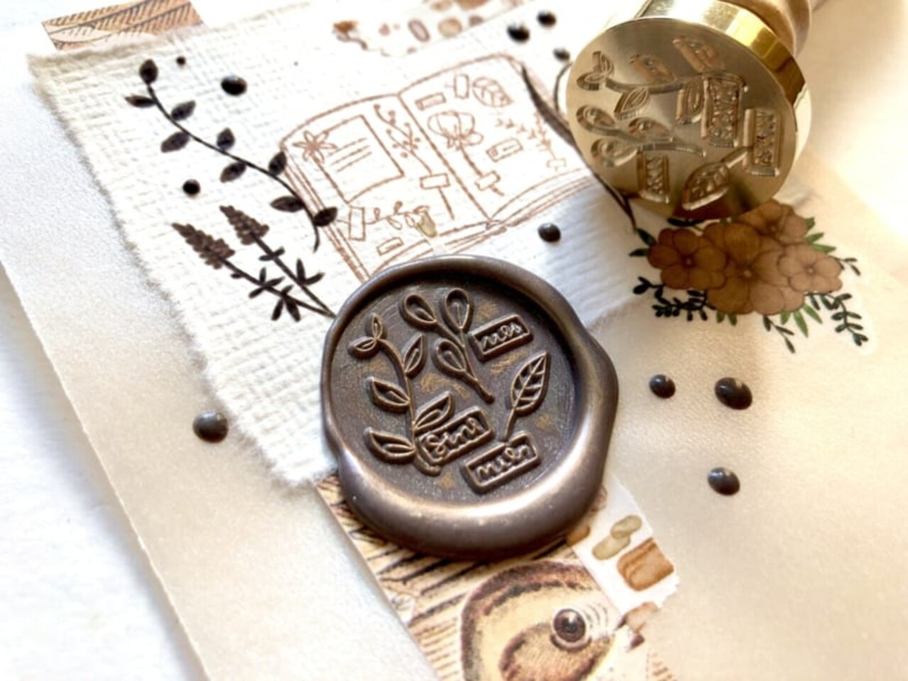 Nikki Dotti Wax Seal Stamp Herbarium 1 Nikki Dotti Wax Seal Stamp Herbarium 1