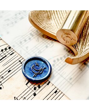 Nikki Dotti Wax Seal Stamp Mini Moon in Sea Nikki Dotti Wax Seal Stamp Mini Moon in Sea