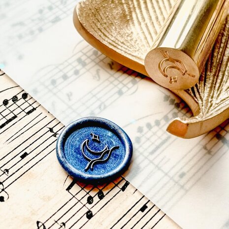 Nikki Dotti Wax Seal Stamp Mini Moon in Sea Nikki Dotti Wax Seal Stamp Mini Moon in Sea