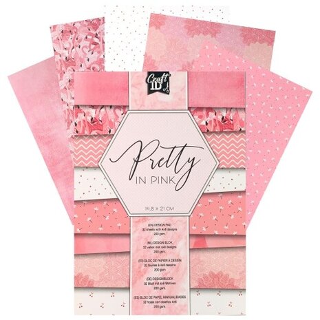 Craft ID Pretty in Pink A5 Designpad (CR4022/GE)
