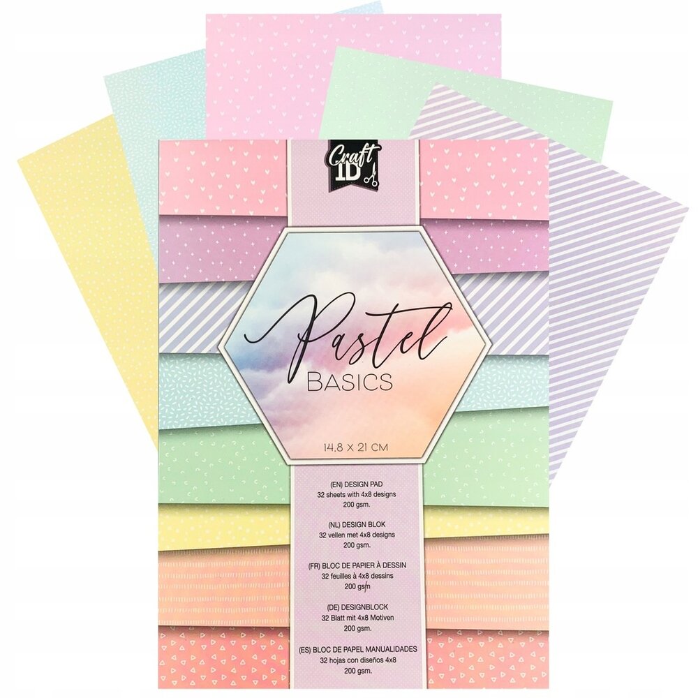 Craft ID Pastel Basics A5 Designpad (CR4022/GE) Craft ID Pastel Basics A5 Designpad (CR4022/GE)