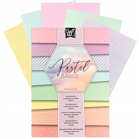 Craft ID Pastel Basics A5 Designpad (CR4022/GE) Craft ID Pastel Basics A5 Designpad (CR4022/GE)