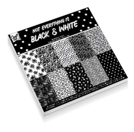 Craft ID Not Everything is Black and White 6x6 Inch Paper Pad (CR4015/GE) Craft ID Not Everything is Black and White 6x6 Inch Paper Pad (CR4015/GE)