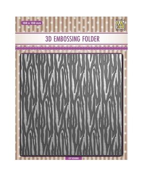Nellie Snellen 3D Embossing Folder Zebra (EF3D080)*