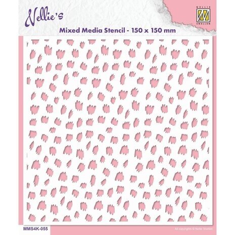 Nellie Snellen Cheetah Masking Stencil (MMS4K-055) Nellie Snellen Cheetah Masking Stencil (MMS4K-055)