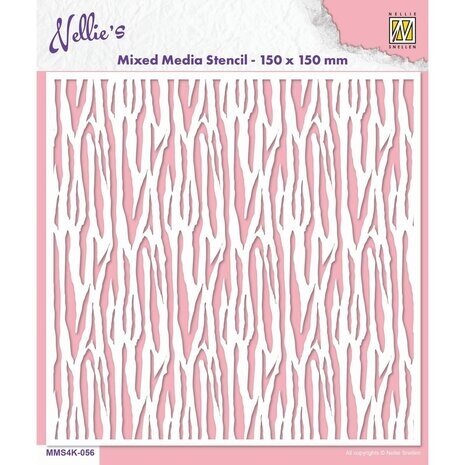 Nellie Snellen Zebra Masking Stencil (MMS4K-056) Nellie Snellen Zebra Masking Stencil (MMS4K-056)