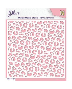 Nellie Snellen Leopard Masking Stencil (MMS4K-057)* Nellie Snellen Leopard Masking Stencil (MMS4K-057)*
