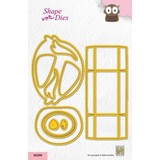Nellie Snellen Shape Dies Giftbox Owl (SD295)*