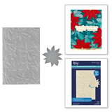 Spellbinders Simon's Snow Globes Playful Poinsettia 3D Embossing Folder & Die (E3D-072)