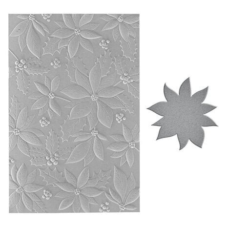 Spellbinders Simon's Snow Globes Playful Poinsettia 3D Embossing Folder & Die (E3D-072) Spellbinders Simon's Snow Globes Playful Poinsettia 3D Embossing Folder & Die (E3D-072)