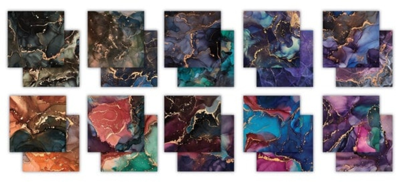 Craft Consortium Essential Craft Papers 12x12 Inch Paper Pad Ink Drops Midnight (CCEPAD029) Craft Consortium Essential Craft Papers 12x12 Inch Paper Pad Ink Drops Midnight (CCEPAD029)