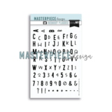 Masterpiece Design Double Alphabet 6x8 Inch Clear Stamp Set (MP202085)